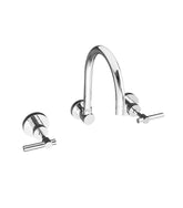 Sabine Lever Wall Mount Sink Tap Set